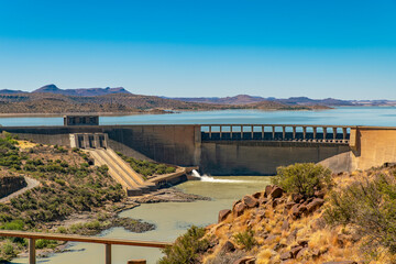 Gariep dam in South Africa.