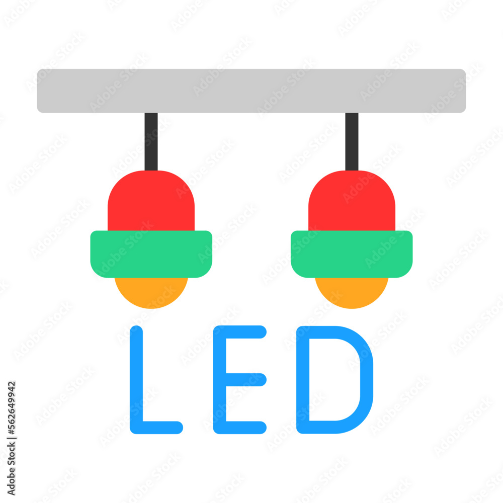 Sticker Led Lamp Icon