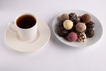 photo of coffee and candy