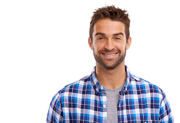 Fototapeta premium Portrait of a handsome man Isolated on a PNG background.