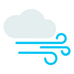 windy flat icon