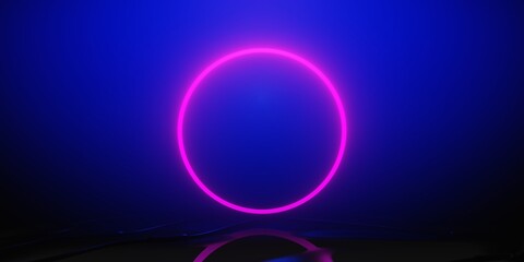 3d illustration rendering of futuristic cyberpunk city. gaming wallpaper scifi background, a esports gamer banner sign of neon glow, technology and network