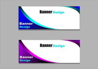 Fototapeta premium blue and purple color banner design