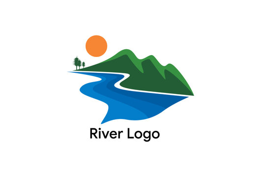 Valley River Logo Stock Image