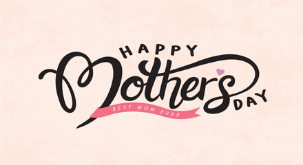 Happy Mother's Day with flower Background