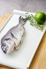 dorado fish with lime and thyme