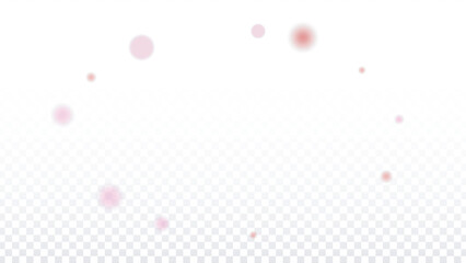 Hearts Confetti Falling Background. St. Valentine's Day pattern. Romantic Scattered Hearts Design Element. Love. Sweet Moment. Gift. Cute Element of Design for Sales or Celebration.