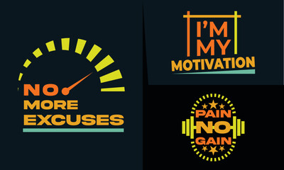 best retro typography t shirt design for gym and fitness lover's inspiration.