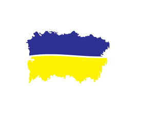 ukrine flag icon symbol vector
