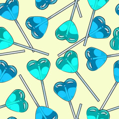 seamless vector pattern with macaron cookies. Sweets, snacks, cafe