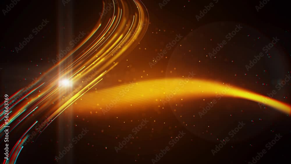 Wall mural abstract golden brown shiny optical blurry focus slanting wavy dotted lines and horizontal twisted l