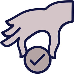 Accepted, approval  Vector Icon which can easily modify or edit

