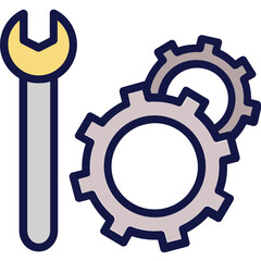 Cogwheel, preferences  Vector Icon which can easily modify or edit

