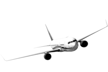 the plane flies out of the computer monitor