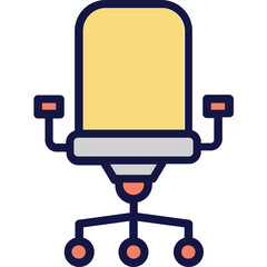 Chair, furniture Vector Icon which can easily modify or edit

