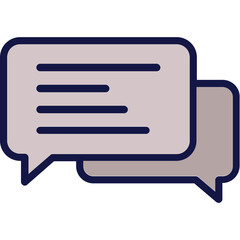 Chat bubble, communication Vector Icon Fully Editable

