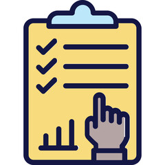 Analysis, evaluation Vector Icon which can easily modify or edit

