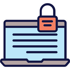 Data, data security Vector Icon which can easily modify or edit

