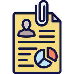 Cv, cv resume Vector Icon which can easily modify or edit


