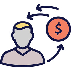 Cost of investment, dollar, Vector Icon which can easily modify or edit

