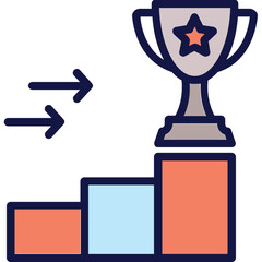 Goals, mission Vector Icon which can easily modify or edit

