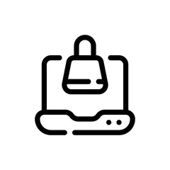 online store line icon