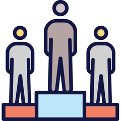 Leader, leadership Vector Icon

