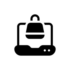 online store glyph icon