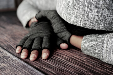teenage boy head down on desk 