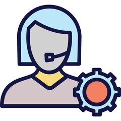 technical assistance  Vector Icon

