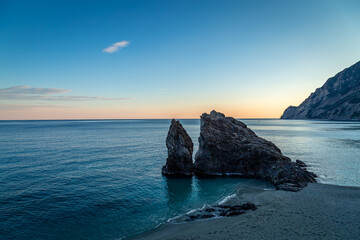 Cliff in Monterosso, Italy