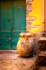 Pottery in Vernazza, Italy