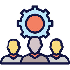 Cogwheel, management Vector Icon

