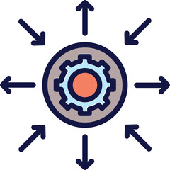 Differentiation, disparity Vector Icon
