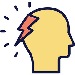 Brainstorm, comprehension Vector Icon
