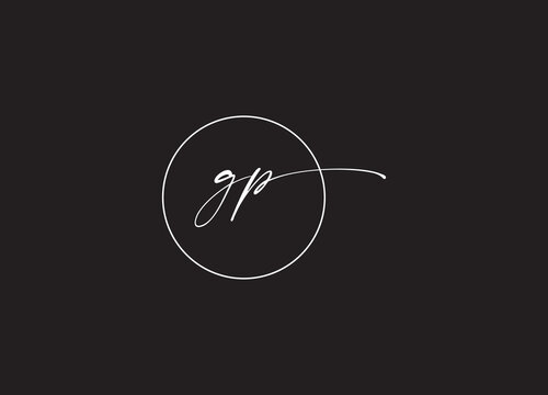GP Initial Letter Logo - Minimal Vector Logo Design