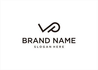 LP or VP logo design initial business name