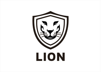 lion face logo animal mascot 