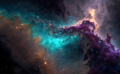 Fototapeta na wymiar Space Nebula Background