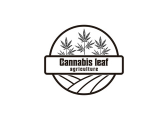 cannabis leaf logo plant farm