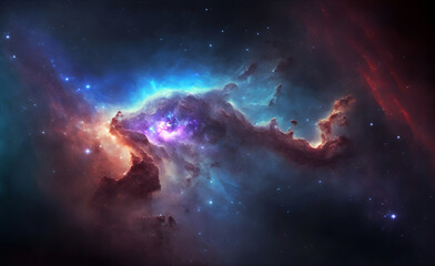 Obraz na płótnie Canvas Beautiful Space Nebula
