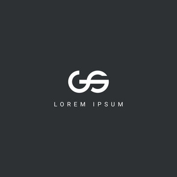 Modern creative unique letter GS SG logo initial based Monogram icon vector.