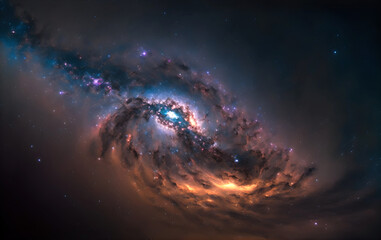 Beautiful Space Galaxy 