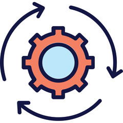 Cog, cogwheel Vector Icon
