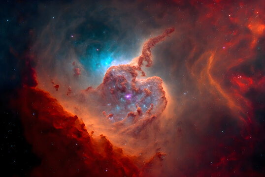 Beautiful Space Nebula © ArtAxiom