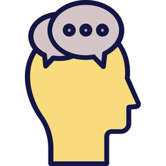 Brain, brainstorming Vector Icon
