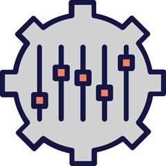 Abilities, cog Vector Icon
