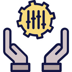 Collaboration, connection Vector Icon

