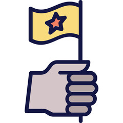 Achieve, achievement Vector Icon

