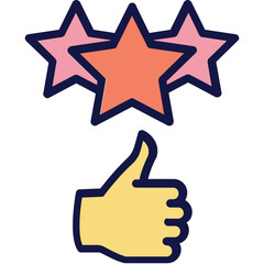 Feedback, positive response Vector Icon
